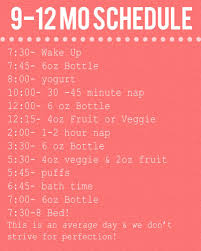 Baby Schedule Baby Schedule Baby Food Schedule Baby