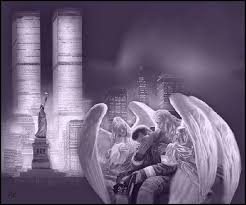 9 11 Black And White Memorial Fredwitzell S Image Angel Images Angel 911 Never Forget