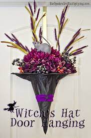 Diy Witch S Hat Door Hanging Halloween Door Decorations Witch Diy Hanging Witch