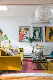 Learn how to decorate in the modern glam style. Vibrant Mid Century Glam Living Room Refresh The Reveal Jessica Brigham