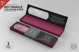 Download Rectangle Collapsible Box Packaging Mockup Design Mockup Free Box Packaging Packaging Mockup