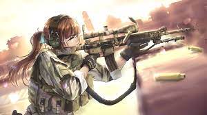 Gun is a weapon that discharges bullets using gunpowder and other forms of pressure at the pull of trigger. Anime Gun Wallpapers Top Free Anime Gun Backgrounds Wallpaperaccess