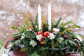 Ellabella Designs Diy Evergreen Christmas Candle Centerpiece Tutorial