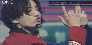Jungkook Tattoo Jungkook Pout Jungkook Mots On E Jungkook One Concert