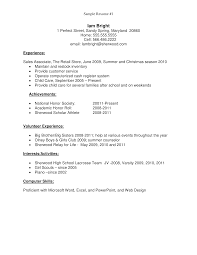 Teenage First Job Resume Templates At Allbusinesstemplates Com