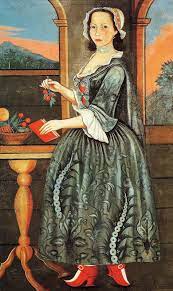 18c American Women 18c American Women 1740s 18th Century Portraits American Folk Art Art History