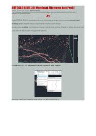 Apr 15, 2013 · akhirnya tutorial pertama dalam tutorial autocad membuat gambar kerja rumah tinggal dapat dimulai. Doc Autocad Civil 3d Bayu Rendro Academia Edu
