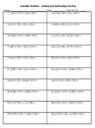 Scientific Notation Add And Subtract Worksheet Task Ca Scientific Notation Scientific Notation Worksheet Scientific Notation Word Problems