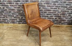 retro style leather dining chair