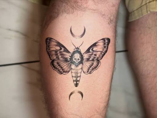 Death moth 🌙 Thanks so much for booking! Absolutely love tattooing these, swipe for a lil close up ❤️‍🔥 DM or fill the form in bio to book, flash and custom ideas