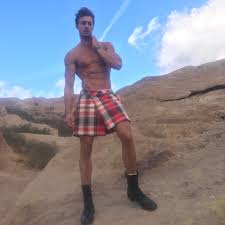 Mr Turk, Christian in a Mr Turk Kilt