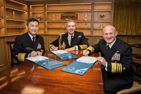 CNO Gilday Signs Trilateral Cooperation Agreement with U.K., Japan Navy  Heads