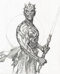 Star Wars Darth Maul Drawing Iain Mccaig Comic Art Star Wars Villains Star Wars Art Star Wars Drawings