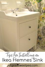 We'll teach you how to mount one on your wall properly. Bathroom Renovation Update How To Install An Ikea Hemnes Sink Sweet Pea