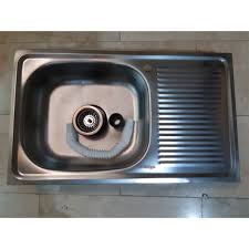 Nice antique double drainboard farm type sink in surprisingly good condition. Stainless Sink Kitchen Sink With Drain Board 18 X30 With Strainer And Flexible P Trap Set Shopee Philippines