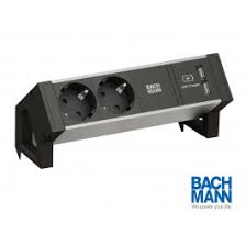 Bachmann Desk 2 Alu Black Steckdosenleiste Usb 937 8001 In 2020 Steckdosenleiste Steckdosen Mehrfachsteckdose
