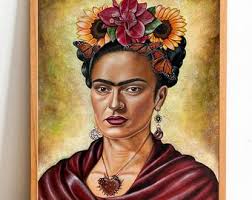 Frida Kahlo Mexican Wall Art, Chola Hone Decor