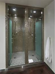Bathroom Design Ideas Including Double Shower With Glass Tiles Bathroom Design Double Shower Locker Room Shower