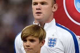 Honestly, put this boy in a little black gucci dress and he could play wembley with geri, emma and the mels. David Beckham S Son Romeo Leads England Out At Wembley As Mascot For Switzerland Qualifier Mirror Online