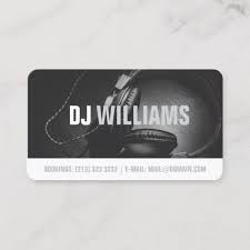 Personalized business cards are what you need to give everyone your contact information. Modern Black And White Dj Deejay Musician Business Card J32 Design