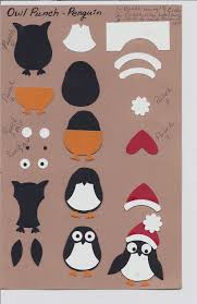 Owl Punch Penguin Punch Art Template Owl Punch Cards Owl Punch Paper Punch Art