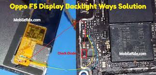 Oppo F5 Display Light Ways Backlight Jumper Solution Light Display Smartphone Repair Display