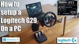 How To Setup A Logitech G29 Steering Wheel On A Pc Youtube