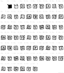 These blocks, with graphic art, oversized letters, and words, are perfect for kids of all ages. Lms Lance S Letter Blocks Font