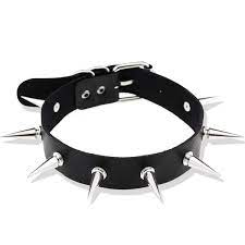 Amazon.com: HRLORKC PU Leather Choker Goth Punk Choker O-Ring Spike Rivets  and Love Heart Choker Collar Necklace Adjustable (K4): Clothing, Shoes &  Jewelry