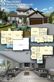 Plan 61308ut Five Bedroom Family Home Plan In 2020 Family House Plans House Plans Architectural Design House Plans