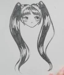 These are some of the simplest forms of each hair style. How To Draw Female Anime Hair In Pencil Bangs Pigtails And Ponytails