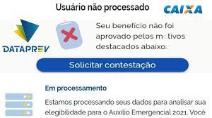 O auxílio emergencial de r$ 600 deve ser liberado para cerca de 1,5 milhão de pessoas nos próximos dias. Dataprev Auxilio Emergencial 2021 Contestar Usuario Nao Processado Em Processamento E Cadunico Youtube