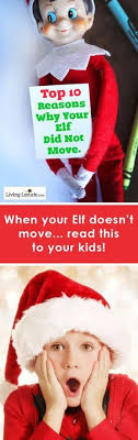 Top 10 Reasons Why Your Elf On The Shelf Did Not Move Christmas Elf Elf Elf Fun