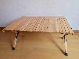 デイキャンプ初心者のファミリーが厳選した3つのおしゃれアイテム キャンプ ロースタイル キャンプ ロールトップテーブル