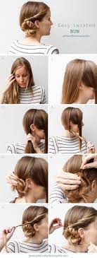 Cute And Easy Side Twisted Bun Diy Hairstyle Alldaychic Braided Hairstyles Tutorials Easy Hair Tutorials Easy Diy Hairstyles