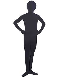 Child Black I M Invisible Skin Suit Boy Costumes Skin Suit Costume Boy Halloween Costumes