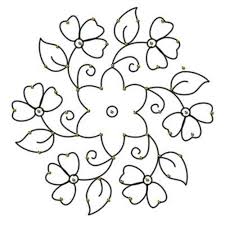 25 Easy Creative Rangoli Designs With Dots To Try In 2019 Rangoli Patterns Rangoli Designs With Dots Flower Stencil