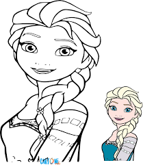 Cartoni Animati Disegni Da Colorare Di Anna E Elsa Le Due Sorelle Protagoniste Del Film Di Animazione Disney Disegni Da Colorare Stampe Per Bambini Disegni