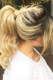 18 Ways To Rock A Ponytail With Bangs Lovehairstyles Com Braided Hairstyles Updo Braided Ponytail Hairstyles Hair Braid Videos