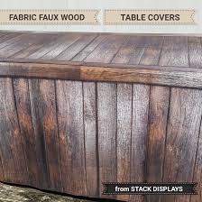 Fitted Table Cover Dark Brown Wood Crate Fitted Table Cover Wood Crates Table Covers