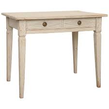 Easy gustavian style makeover with chalk paint. Antique Swedish Gustavian Painted Writing Desk Mid 19th Century Scandinavian Antiques Living
