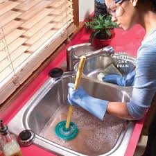 Clean And Unclog A Kitchen Sink Drain