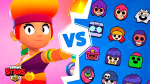 Keep in mind that you have to have the brawler unlocked to purchase any of these. Nova Brawler Lendaria Amber Vs Todos Os Brawlers Do Brawl Stars Youtube