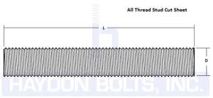 Threaded Rod All Thread Fully Threaded Haydon Bolts