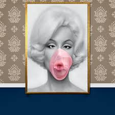 Marilyn Monroe Bubblegum Pop Art Canvas Painting