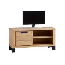 Meuble tv haut 100 cm. Petit Meuble Tv Hudson 100 Chene Massif