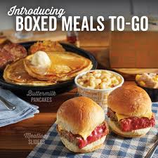 Housemade sausage, creamy mash, peas, gravy, fried egg, beer mustard 24. Cracker Barrel Old Country Store Our New Boxed Meals To Go Are Perfect For Your Next Gathering With A Variety Of Homestyle Favorites To Choose From You Can T Go Wrong Individually Packaged