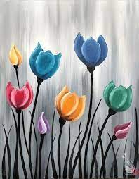 How to paint flowers on canvas for beginners. 15 Acrylic Painting Techniques For Beginners Flower Art Painting Simple Acrylic Paintings Easy Canvas Art