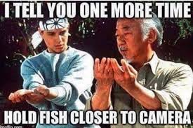Mr Miyagi Always Knew How To Take Great Fish Pics Karate Kid Karate Kid Movie Martial Arts Movies