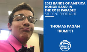 BOA Honor Band in the Rose Parade Student Spotlight: William Emde